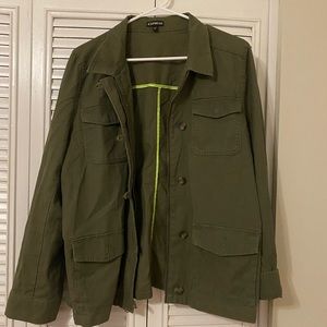 Express lightweight green jacket